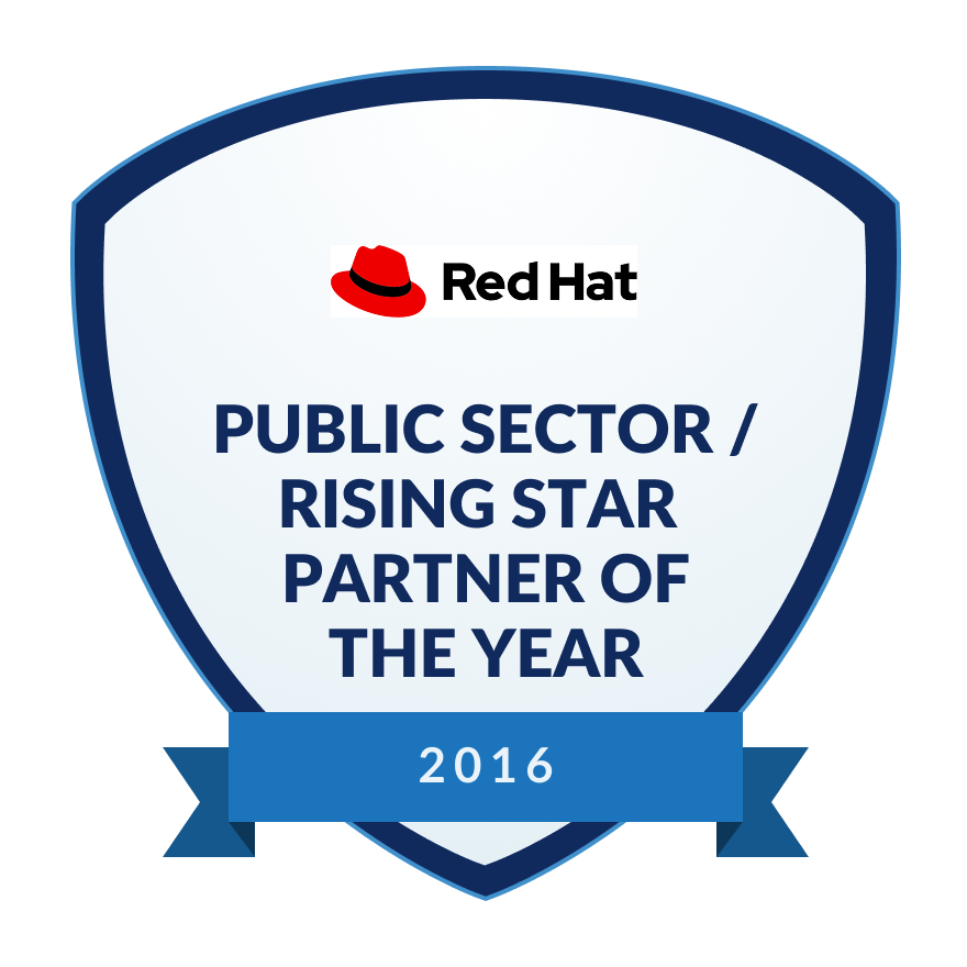 Red Hat Public Sector - Rising Star Partner of the Year 2016 Award