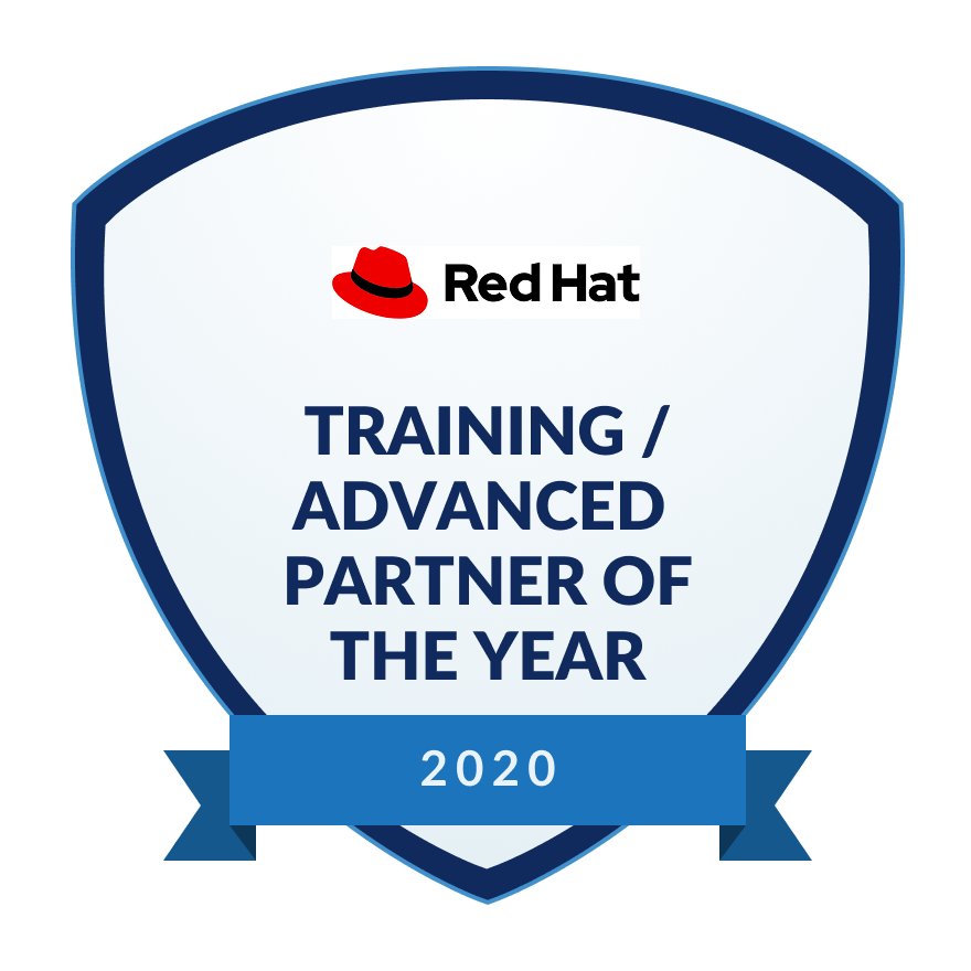 Red Hat Training - Advanced Partner of the Year 2020 Award