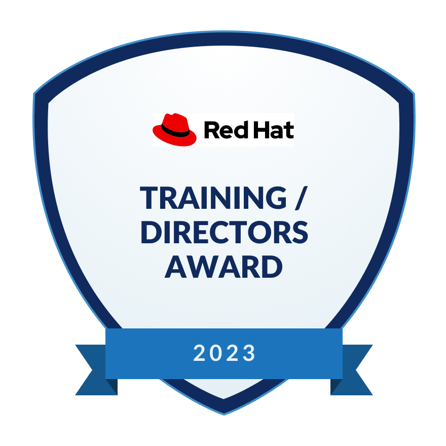 Red Hat Training - Directors Award 2023 Award
