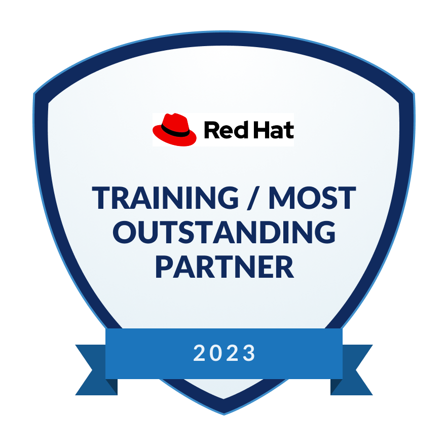 Red Hat Training - Most Outstanding Partner 2023 Award